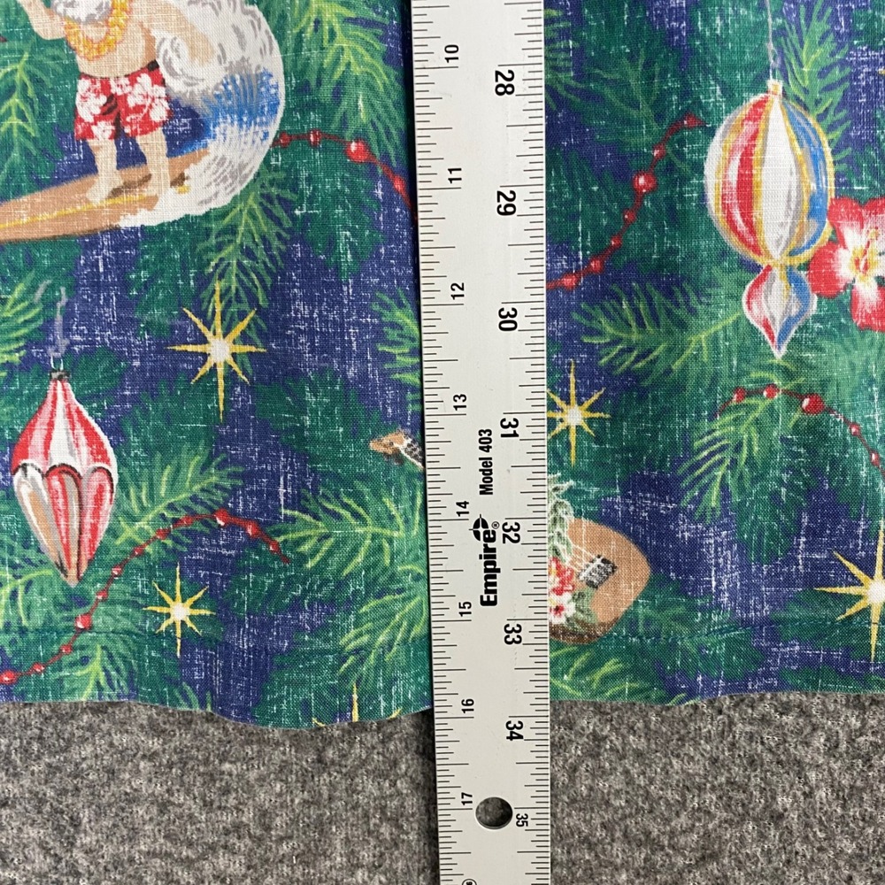 Reyn Spooner Mele Kalikimaka Hawaiian Shirt Men 2XL Blue Christmas 2022 Aloha - Picture 14 of 16